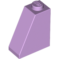 Lego kostka (kostička) 2x1x2 sklon (šikmá) 65°, levandulová (6138504)
